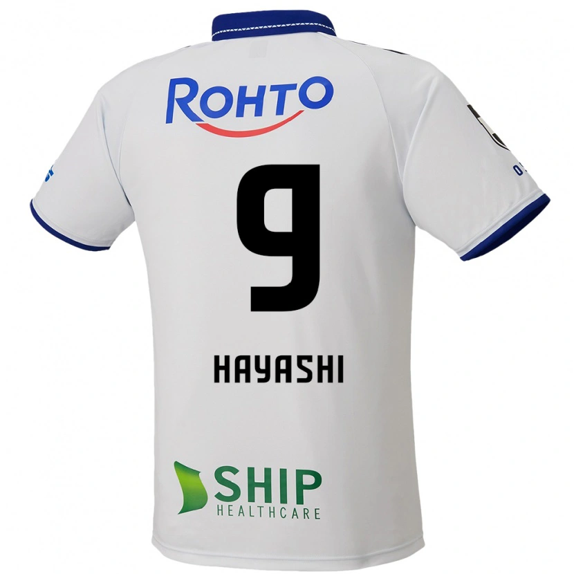 Danxen Barn Daichi Hayashi #9 Hvit Blå Svart Bortetrøye Drakt Trøye 2025/26 Skjorter T-Skjorte
