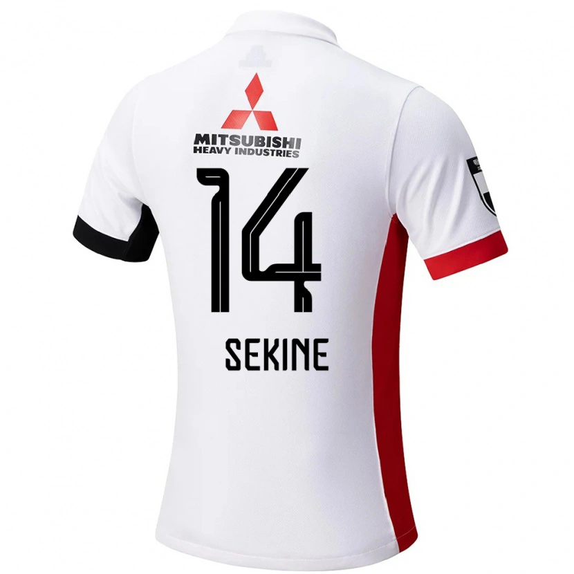 Danxen Barn Takahiro Sekine #14 Hvit Svart Bortetrøye Drakt Trøye 2025/26 Skjorter T-Skjorte