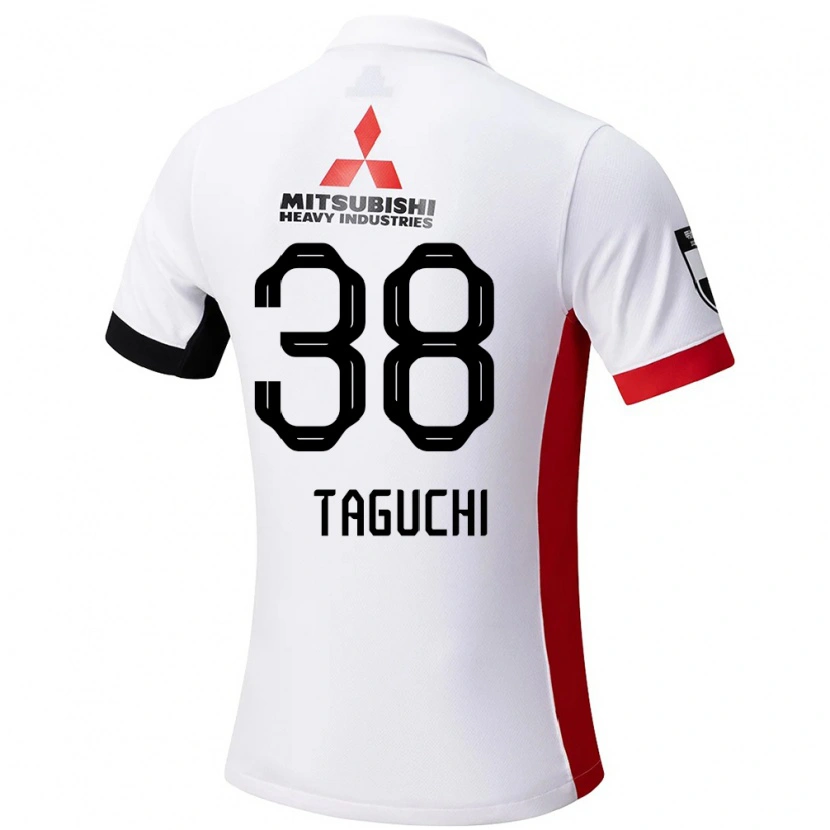 Danxen Barn Keita Taguchi #38 Hvit Svart Bortetrøye Drakt Trøye 2025/26 Skjorter T-Skjorte