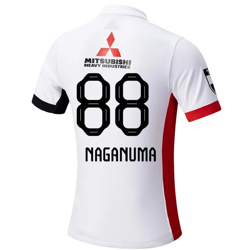 Danxen Barn Yoichi Naganuma #88 Hvit Svart Bortetrøye Drakt Trøye 2025/26 Skjorter T-Skjorte