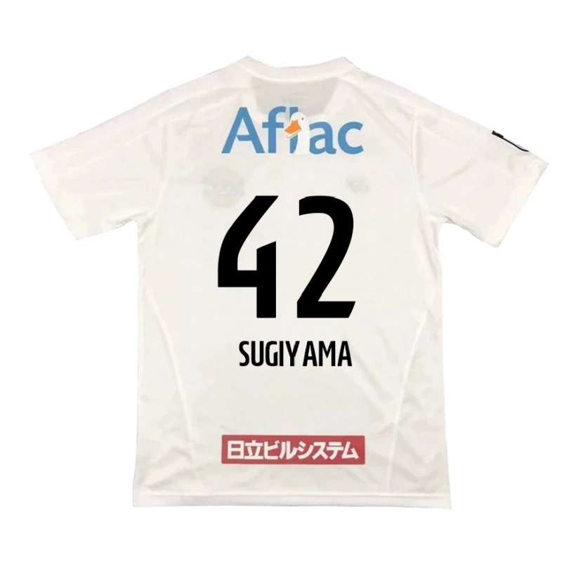 Danxen Barn Shunnosuke Sugiyama #42 Lysegrå Beige Bortetrøye Drakt Trøye 2025/26 Skjorter T-Skjorte