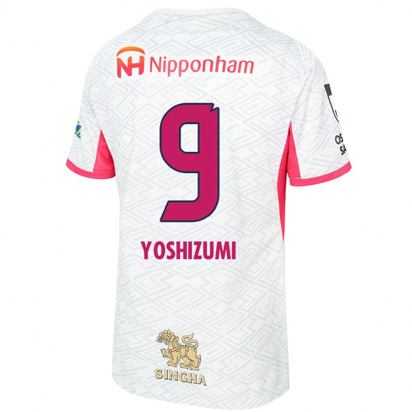 Danxen Barn Warai Yoshizumi #9 Hvit Sakura Rosa Bortetrøye Drakt Trøye 2025/26 Skjorter T-Skjorte