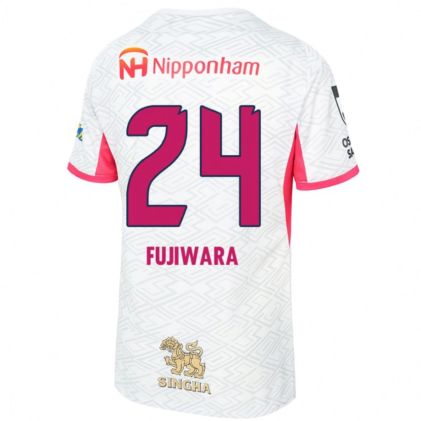 Danxen Barn Nodoka Fujiwara #24 Hvit Sakura Rosa Bortetrøye Drakt Trøye 2025/26 Skjorter T-Skjorte