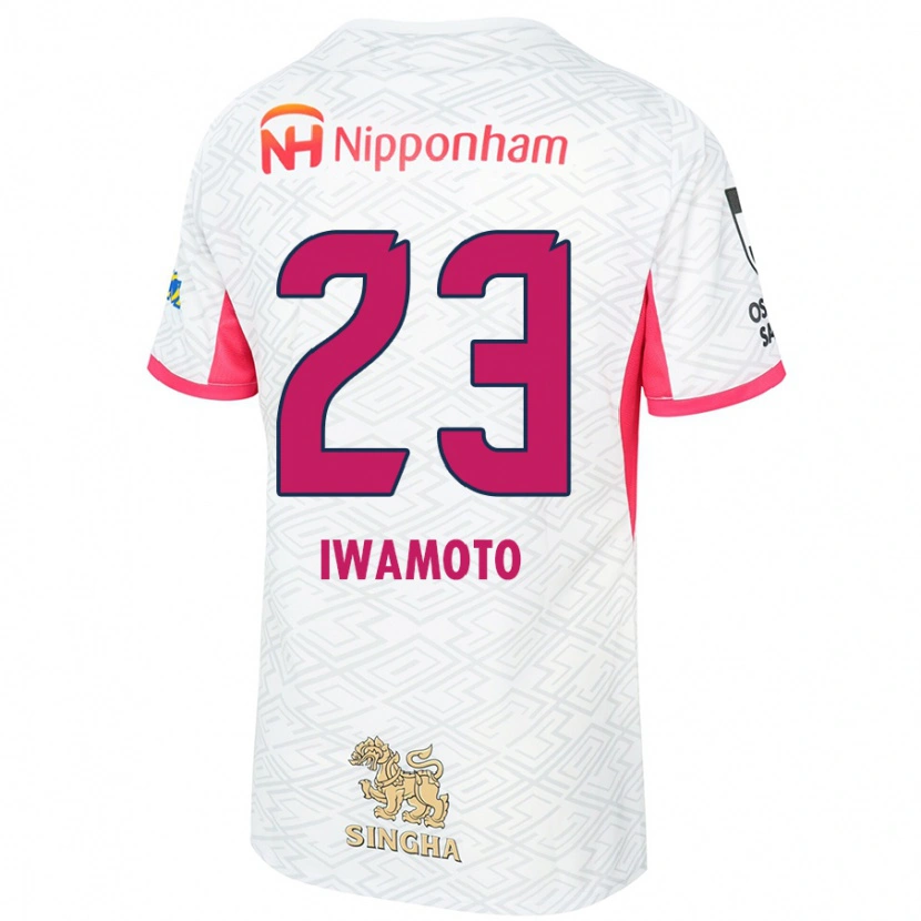 Danxen Barn Marino Iwamoto #23 Hvit Sakura Rosa Bortetrøye Drakt Trøye 2025/26 Skjorter T-Skjorte
