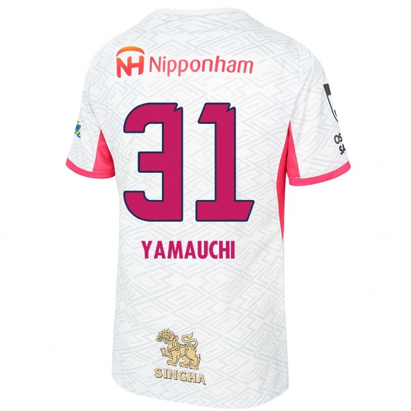 Danxen Barn Hirofumi Yamauchi #31 Hvit Sakura Rosa Bortetrøye Drakt Trøye 2025/26 Skjorter T-Skjorte