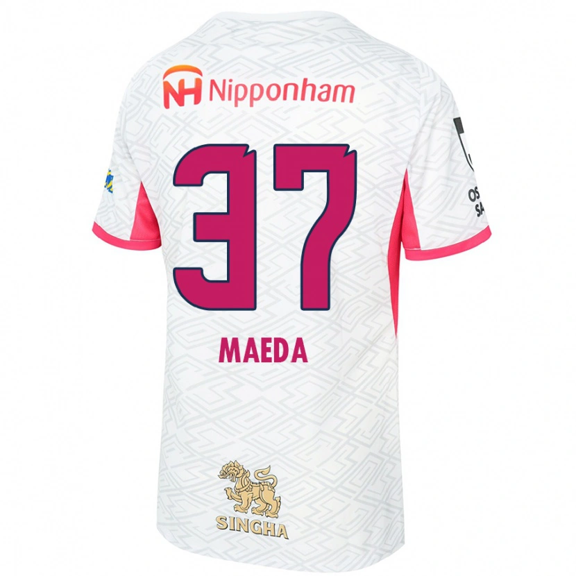 Danxen Barn Ryudai Maeda #37 Hvit Sakura Rosa Bortetrøye Drakt Trøye 2025/26 Skjorter T-Skjorte
