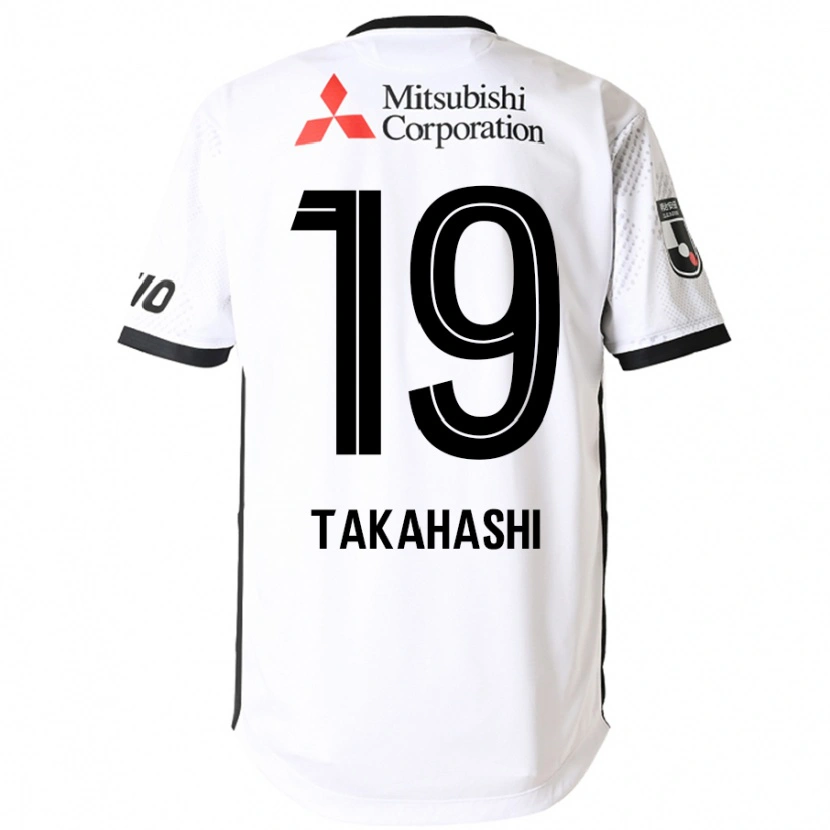 Danxen Barn Yuya Takahashi #19 Hvit Svart Bortetrøye Drakt Trøye 2025/26 Skjorter T-Skjorte
