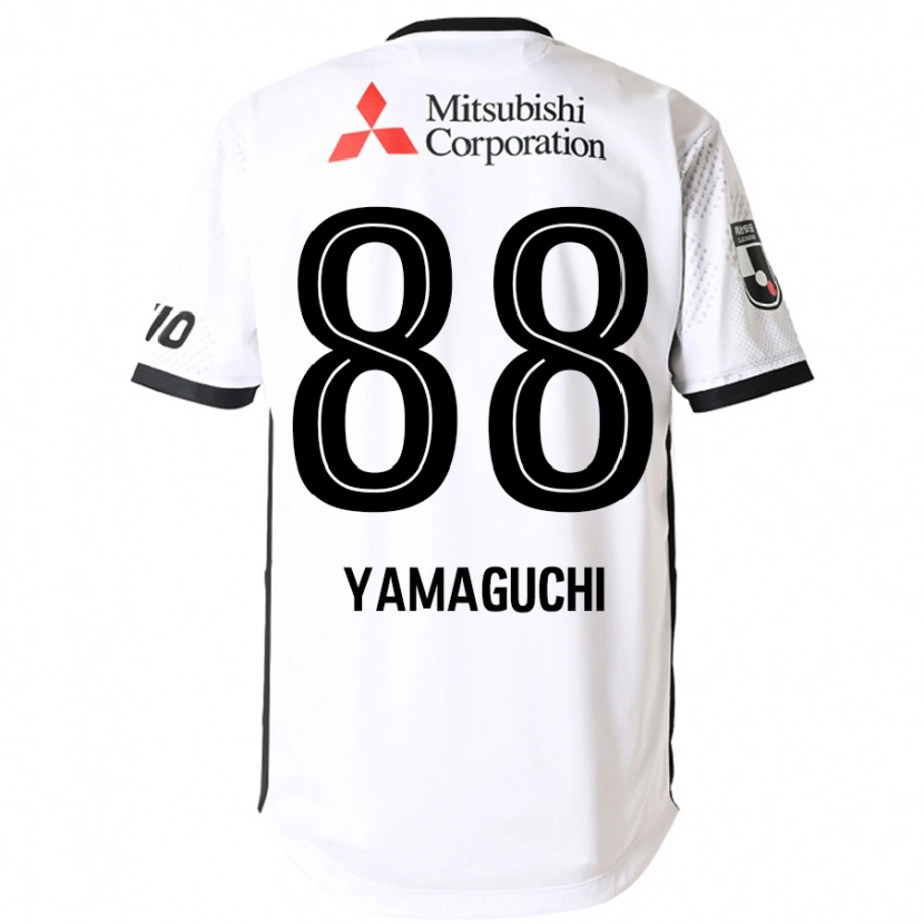 Danxen Barn Taiyo Yamaguchi #88 Hvit Svart Bortetrøye Drakt Trøye 2025/26 Skjorter T-Skjorte