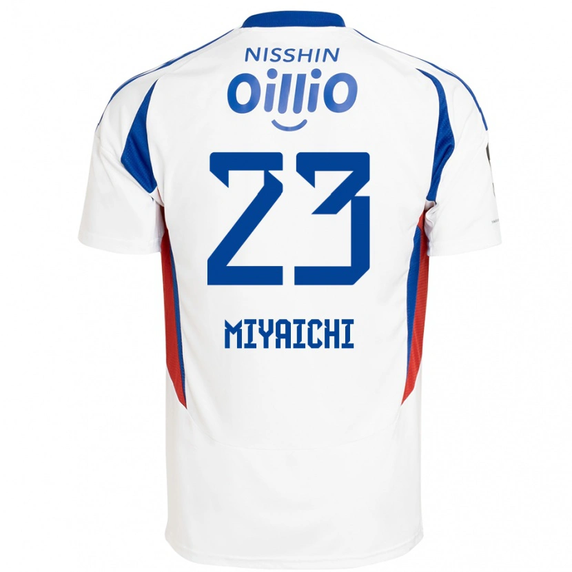 Danxen Barn Ryo Miyaichi #23 Hvit Kongeblå Bortetrøye Drakt Trøye 2025/26 Skjorter T-Skjorte