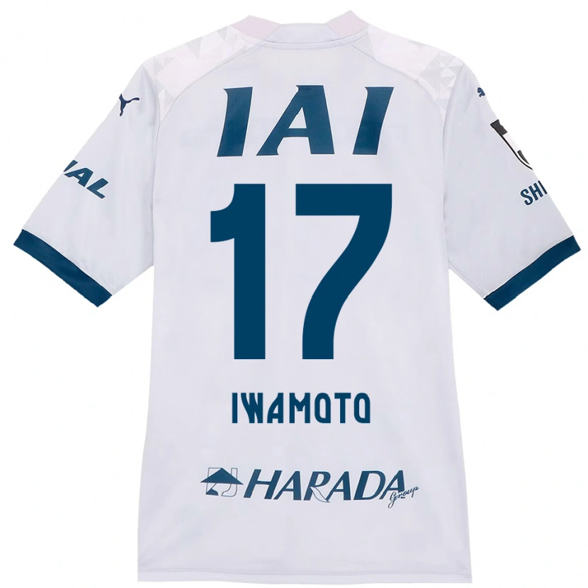 Danxen Barn Shogo Iwamoto #17 Hvit Kongeblå Bortetrøye Drakt Trøye 2025/26 Skjorter T-Skjorte