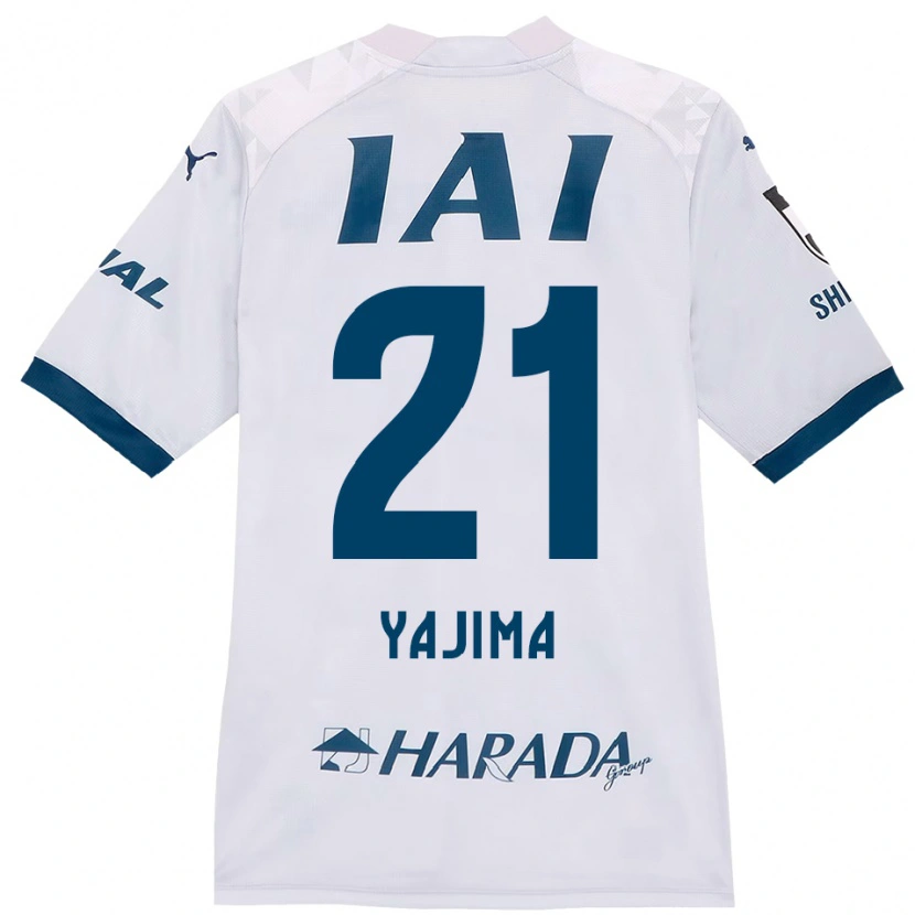 Danxen Barn Shinya Yajima #21 Hvit Kongeblå Bortetrøye Drakt Trøye 2025/26 Skjorter T-Skjorte