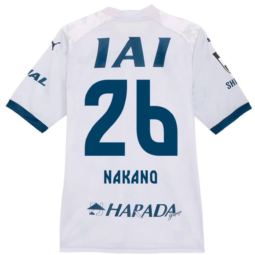 Danxen Barn Takeru Nakano #26 Hvit Kongeblå Bortetrøye Drakt Trøye 2025/26 Skjorter T-Skjorte