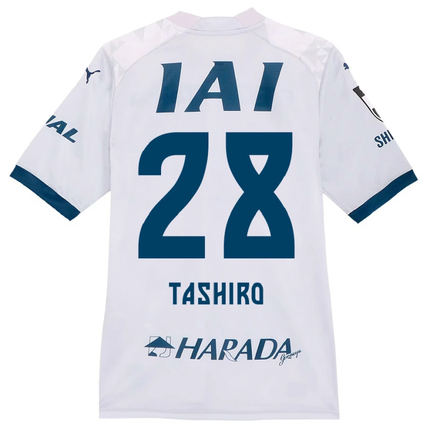 Danxen Barn Hiroto Tashiro #28 Hvit Kongeblå Bortetrøye Drakt Trøye 2025/26 Skjorter T-Skjorte