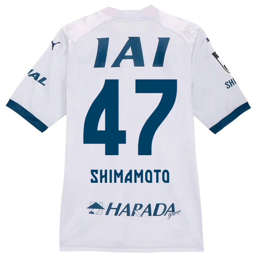 Danxen Barn Yudai Shimamoto #47 Hvit Kongeblå Bortetrøye Drakt Trøye 2025/26 Skjorter T-Skjorte