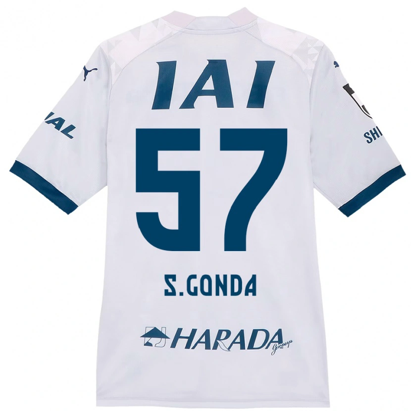 Danxen Barn Shuichi Gonda #57 Hvit Kongeblå Bortetrøye Drakt Trøye 2025/26 Skjorter T-Skjorte