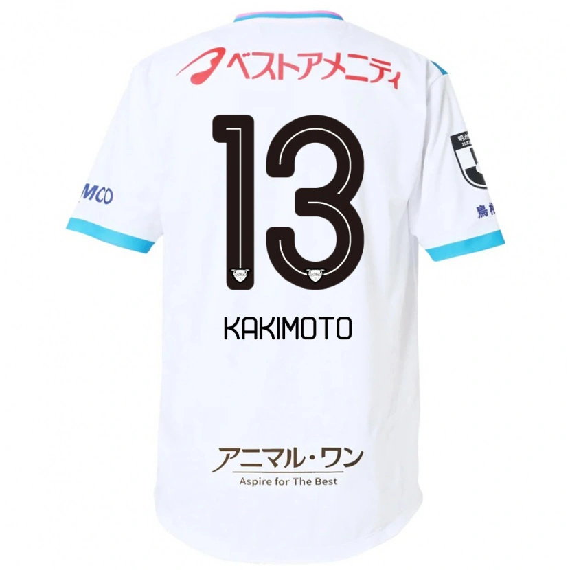 Danxen Barn Yuto Kakimoto #13 Hvit Rosa Bortetrøye Drakt Trøye 2025/26 Skjorter T-Skjorte