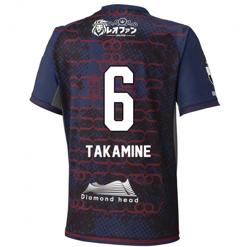 Danxen Barn Tomoki Takamine #6 Blå Rød Bortetrøye Drakt Trøye 2025/26 Skjorter T-Skjorte