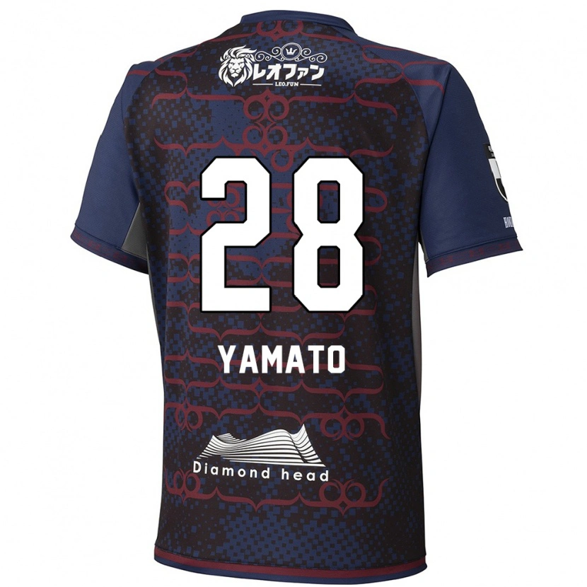 Danxen Barn Yamato Okada #28 Blå Rød Bortetrøye Drakt Trøye 2025/26 Skjorter T-Skjorte