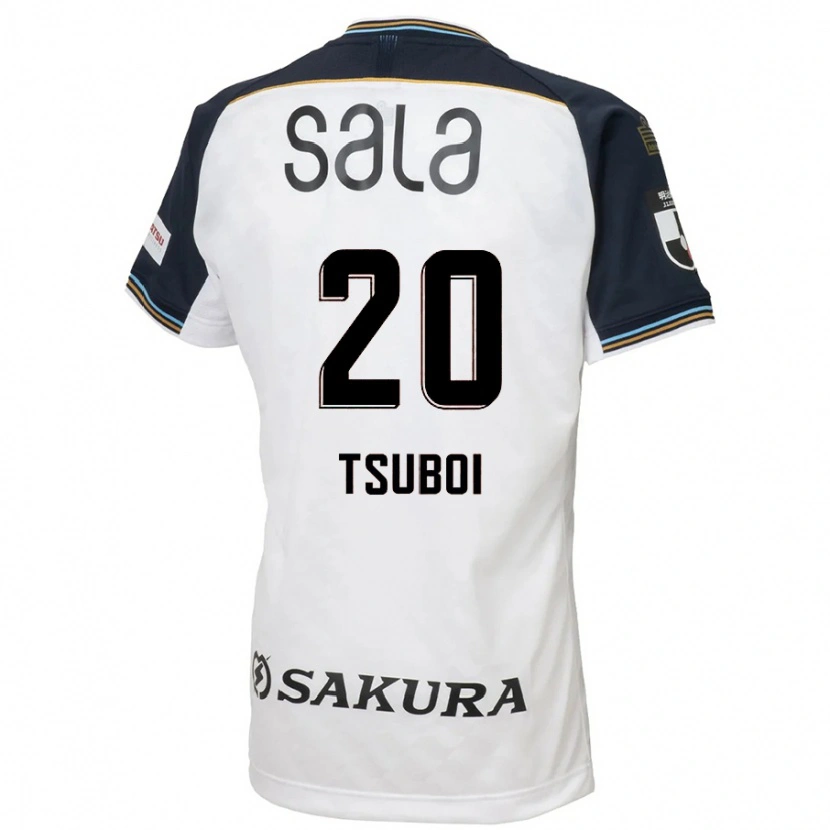Danxen Barn Yuya Tsuboi #20 Hvit Svart Bortetrøye Drakt Trøye 2025/26 Skjorter T-Skjorte