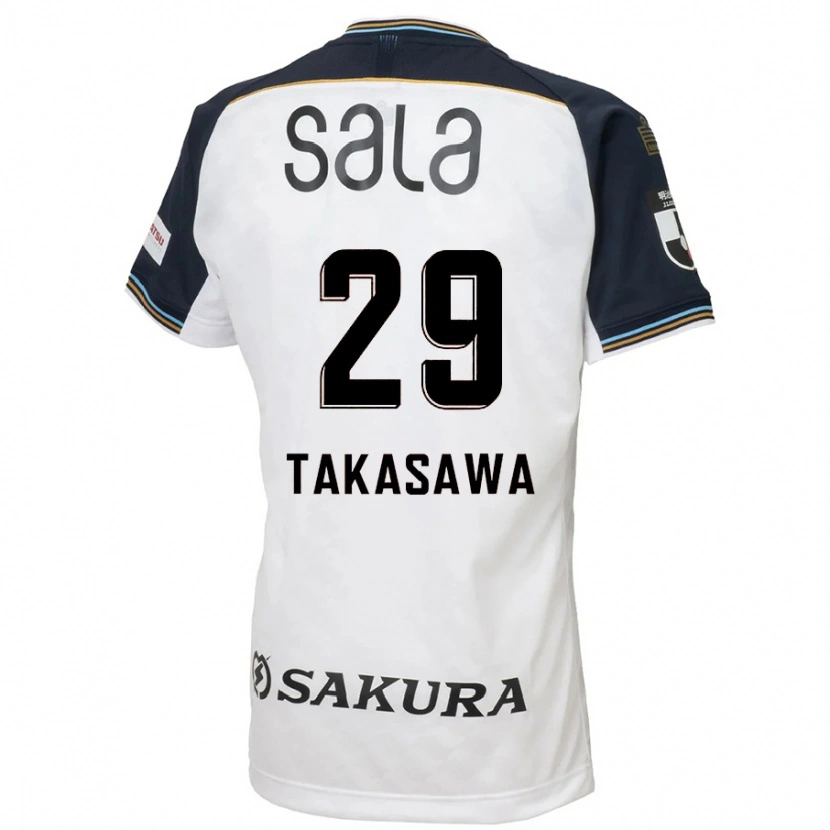 Danxen Barn Kaito Takasawa #29 Hvit Svart Bortetrøye Drakt Trøye 2025/26 Skjorter T-Skjorte