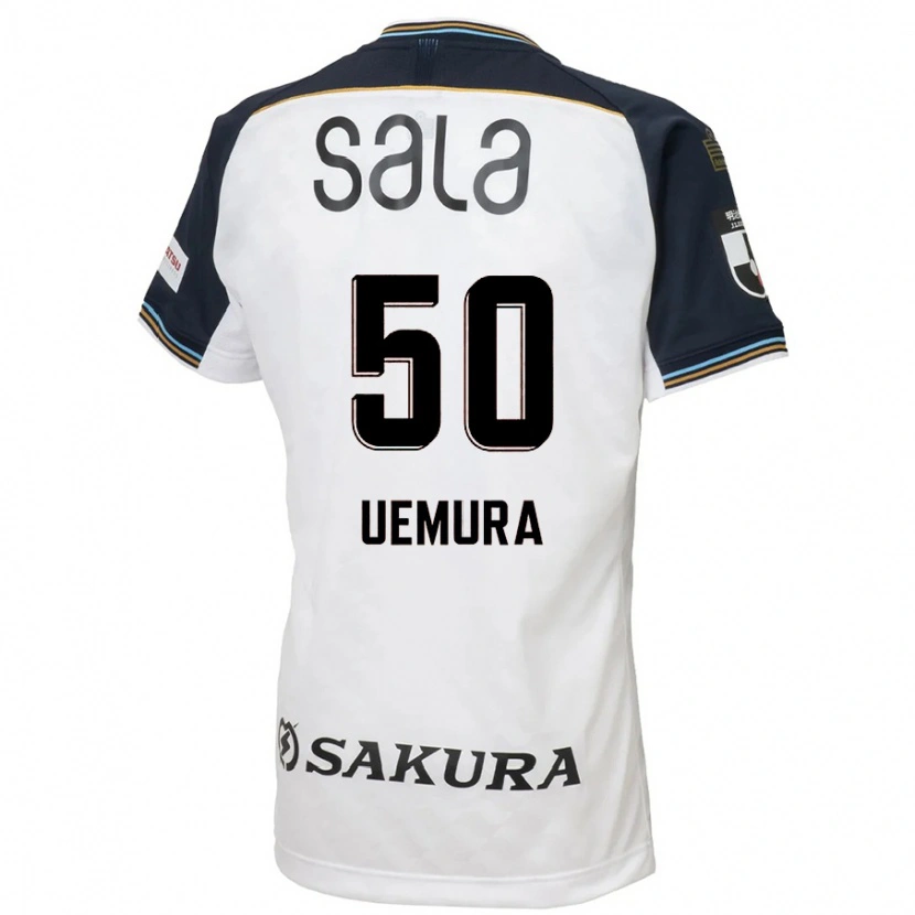 Danxen Barn Hiroto Uemura #50 Hvit Svart Bortetrøye Drakt Trøye 2025/26 Skjorter T-Skjorte
