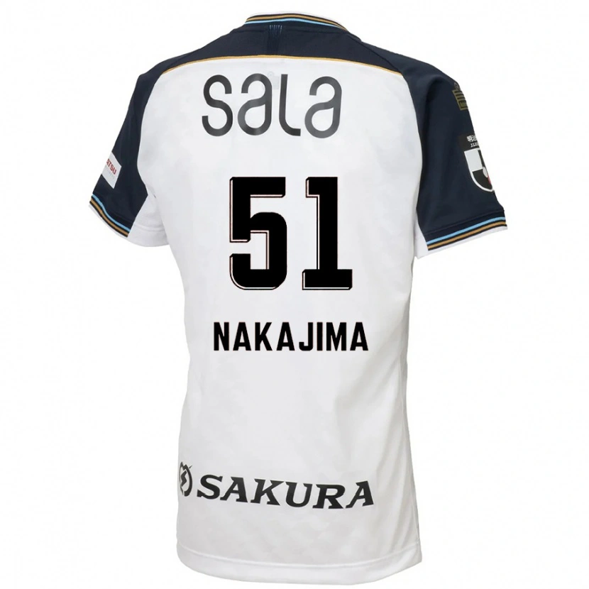 Danxen Barn Keitaro Nakajima #51 Hvit Svart Bortetrøye Drakt Trøye 2025/26 Skjorter T-Skjorte