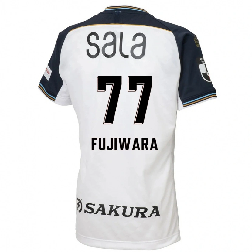 Danxen Barn Kensuke Fujiwara #77 Hvit Svart Bortetrøye Drakt Trøye 2025/26 Skjorter T-Skjorte