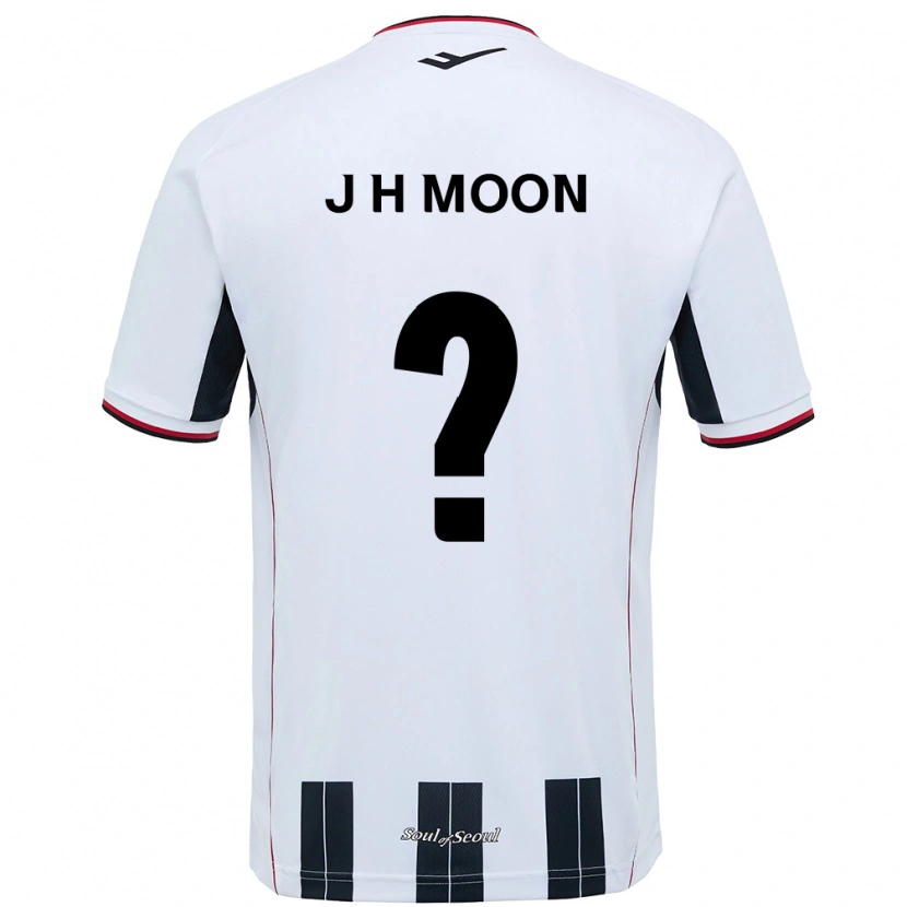 Danxen Barn Ji-Hwan Moon #0 Hvit Svart Bortetrøye Drakt Trøye 2025/26 Skjorter T-Skjorte
