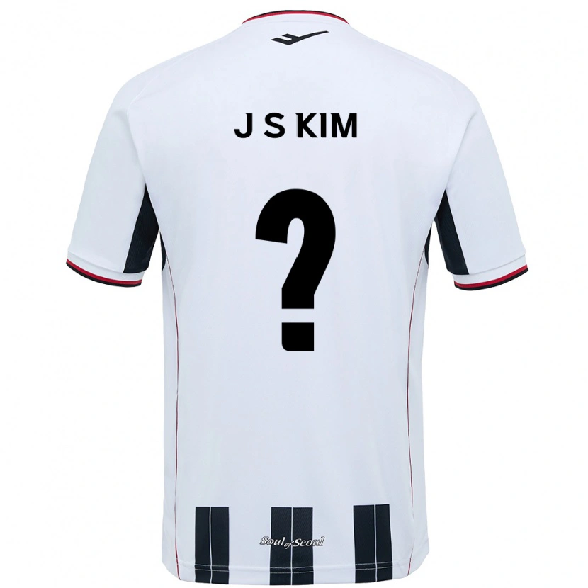 Danxen Barn Ji-Sung Kim #0 Hvit Svart Bortetrøye Drakt Trøye 2025/26 Skjorter T-Skjorte