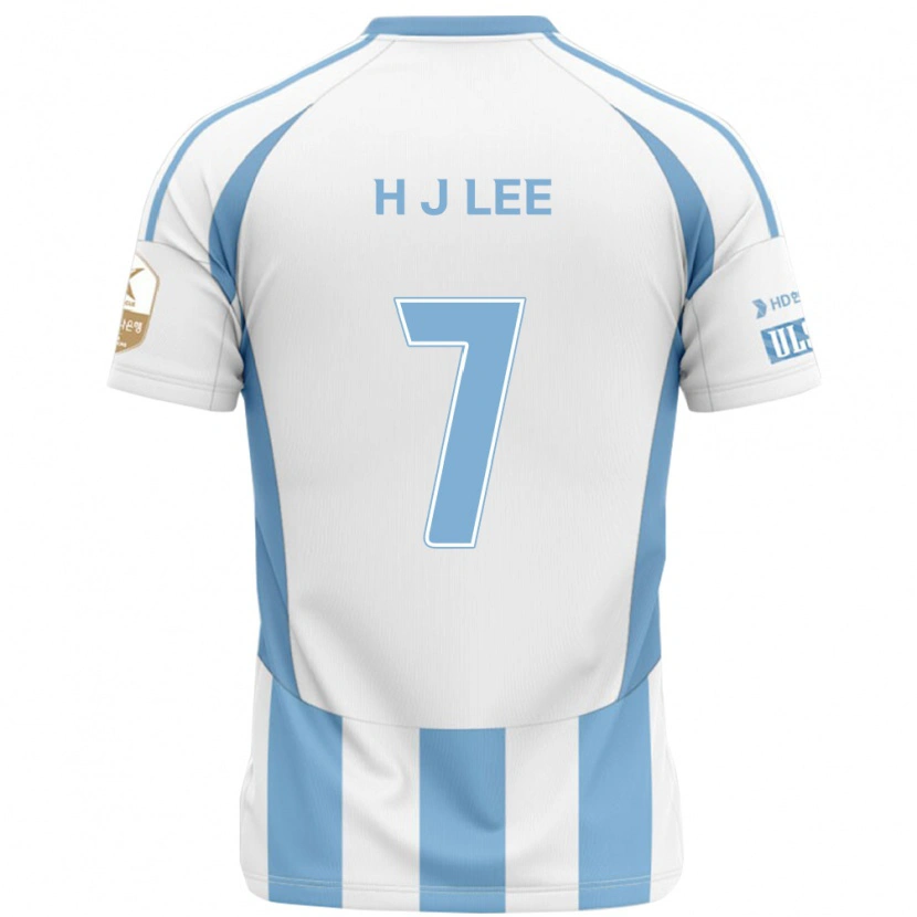 Danxen Barn Jae-Hun Lee #7 Hvit Himmelsblå Bortetrøye Drakt Trøye 2025/26 Skjorter T-Skjorte
