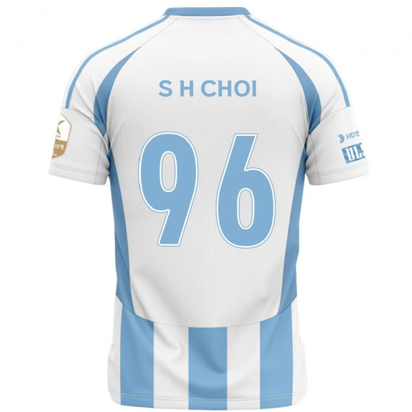 Danxen Barn Seok-Hyeon Choi #96 Hvit Himmelsblå Bortetrøye Drakt Trøye 2025/26 Skjorter T-Skjorte
