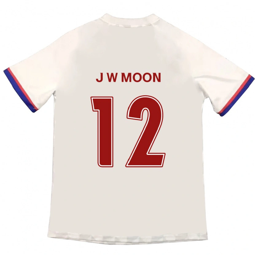 Danxen Barn Jung-Woo Moon #12 Off-White Rød Bortetrøye Drakt Trøye 2025/26 Skjorter T-Skjorte