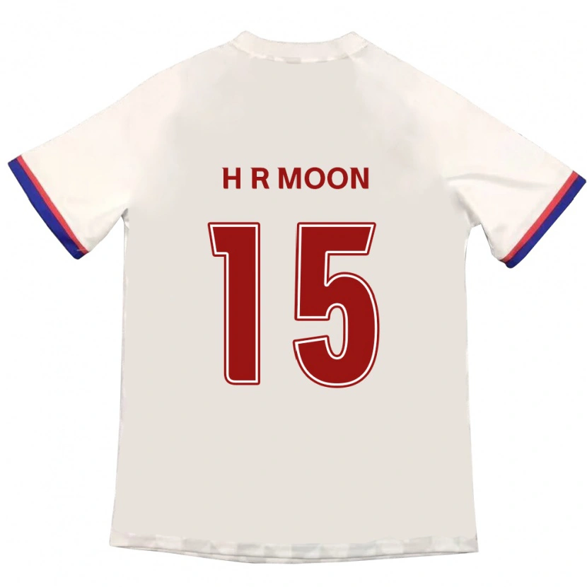 Danxen Barn Ha-Rang Moon #15 Off-White Rød Bortetrøye Drakt Trøye 2025/26 Skjorter T-Skjorte