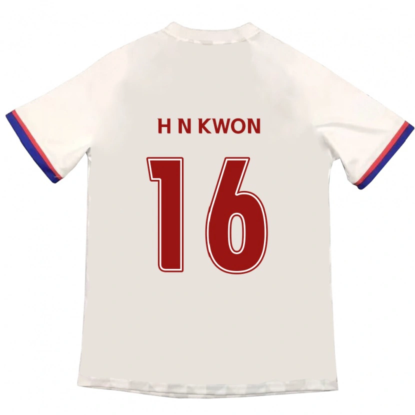 Danxen Barn Nam-Hoon Kwon #16 Off-White Rød Bortetrøye Drakt Trøye 2025/26 Skjorter T-Skjorte