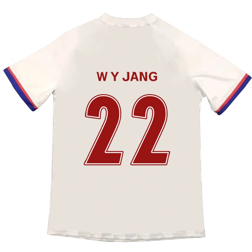 Danxen Barn Young-Woo Jang #22 Off-White Rød Bortetrøye Drakt Trøye 2025/26 Skjorter T-Skjorte