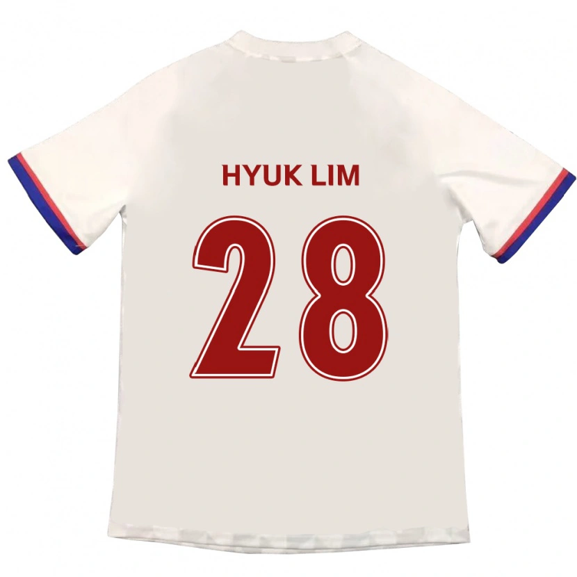 Danxen Barn Hyuk Lim #28 Off-White Rød Bortetrøye Drakt Trøye 2025/26 Skjorter T-Skjorte