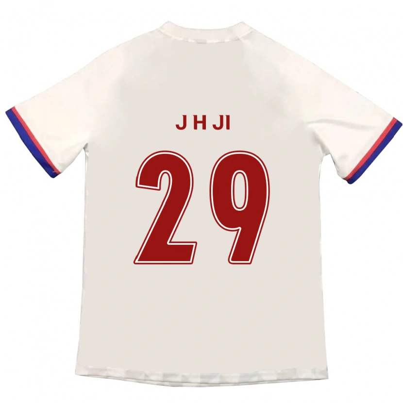 Danxen Barn Jung-Hoon Ji #29 Off-White Rød Bortetrøye Drakt Trøye 2025/26 Skjorter T-Skjorte
