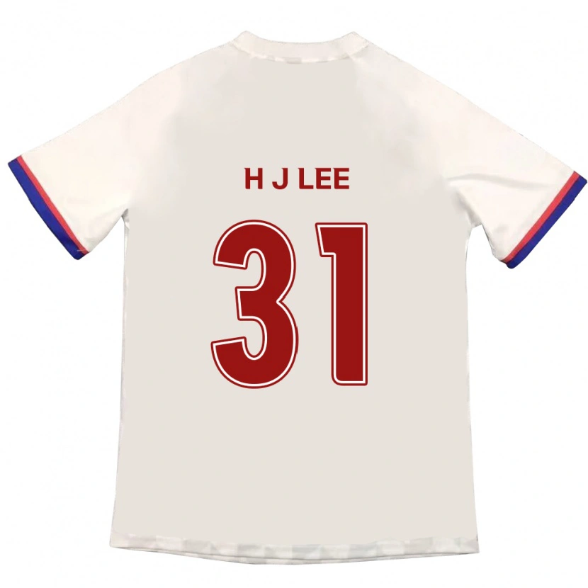 Danxen Barn Jae-Hoon Lee #31 Off-White Rød Bortetrøye Drakt Trøye 2025/26 Skjorter T-Skjorte