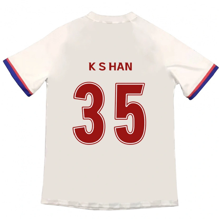 Danxen Barn Sang-Kyu Han #35 Off-White Rød Bortetrøye Drakt Trøye 2025/26 Skjorter T-Skjorte