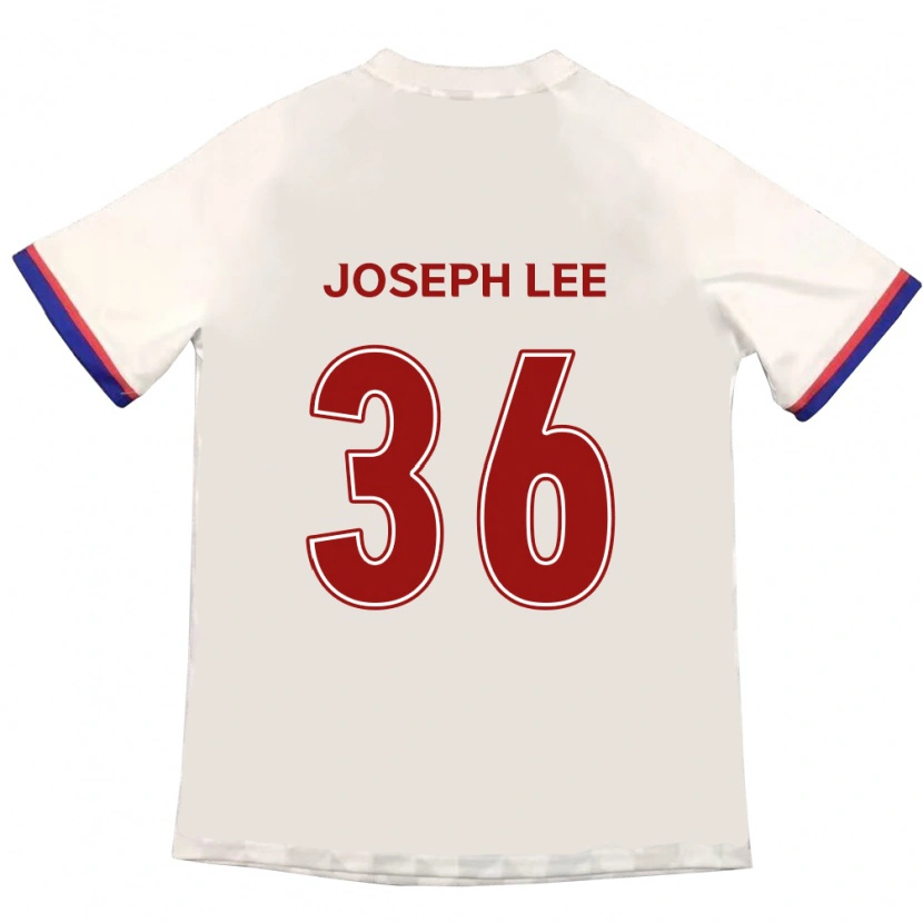 Danxen Barn Joseph Lee #36 Off-White Rød Bortetrøye Drakt Trøye 2025/26 Skjorter T-Skjorte