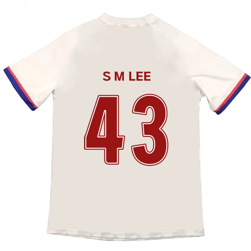 Danxen Barn Si-Myeong Lee #43 Off-White Rød Bortetrøye Drakt Trøye 2025/26 Skjorter T-Skjorte