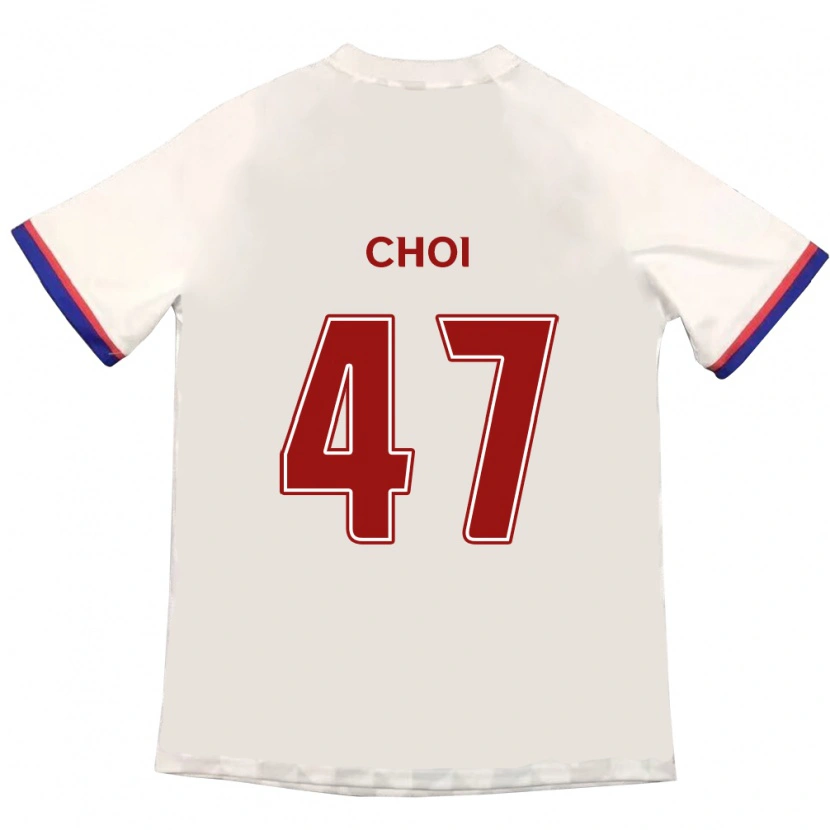 Danxen Barn San Choi #47 Off-White Rød Bortetrøye Drakt Trøye 2025/26 Skjorter T-Skjorte
