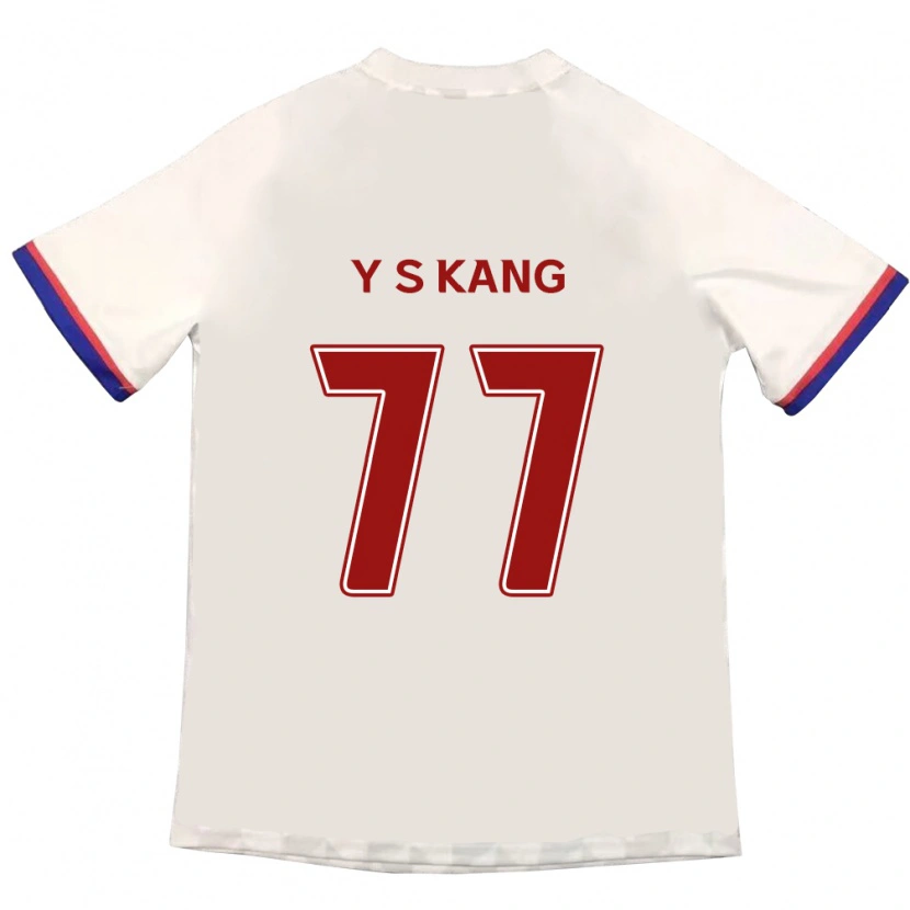 Danxen Barn Sang-Yun Kang #77 Off-White Rød Bortetrøye Drakt Trøye 2025/26 Skjorter T-Skjorte