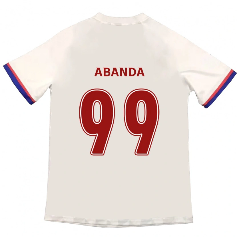 Danxen Barn Leroy Abanda #99 Off-White Rød Bortetrøye Drakt Trøye 2025/26 Skjorter T-Skjorte