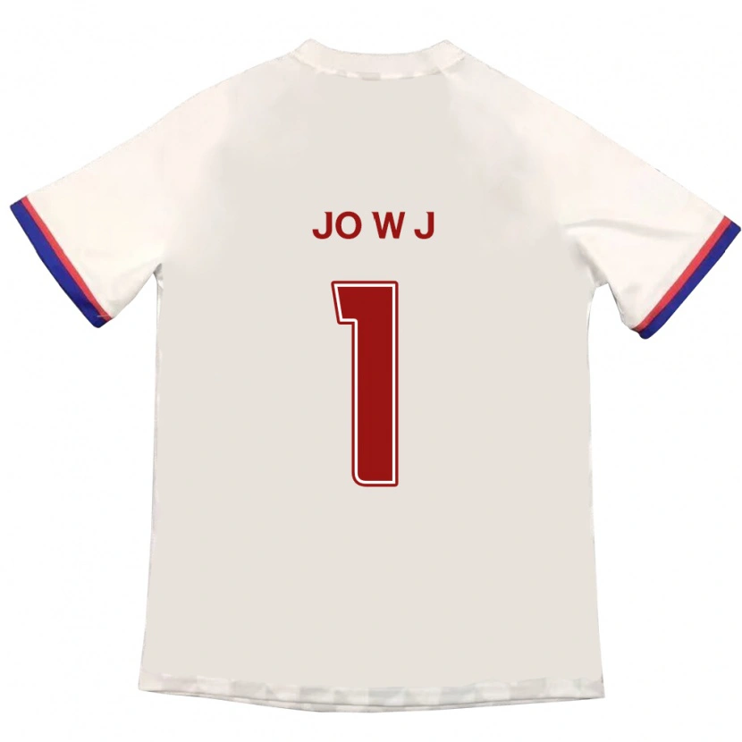 Danxen Barn Jo Woo-Jang #1 Off-White Rød Bortetrøye Drakt Trøye 2025/26 Skjorter T-Skjorte