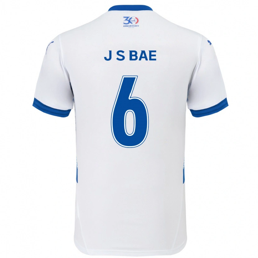 Danxen Barn Seo-Joon Bae #6 Hvit Kongeblå Bortetrøye Drakt Trøye 2025/26 Skjorter T-Skjorte