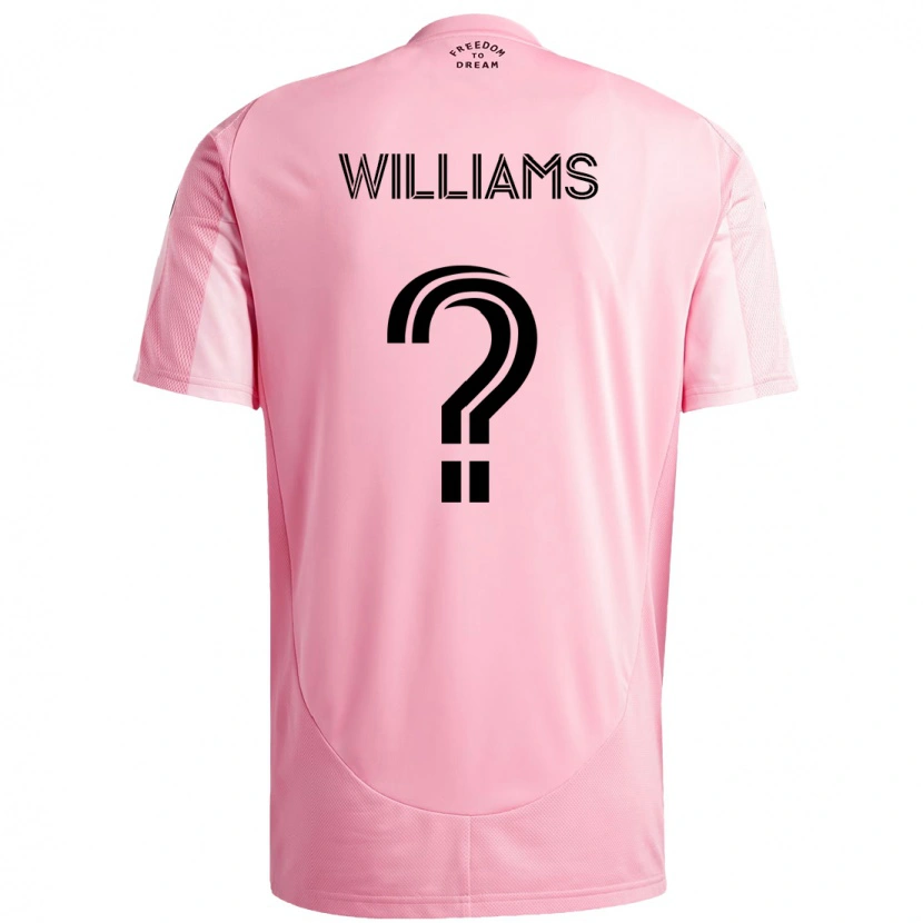 Danxen Mann Chaz Williams #0 Rosa Svart Hjemmetrøye Drakt Trøye 2025/26 Skjorter T-Skjorte