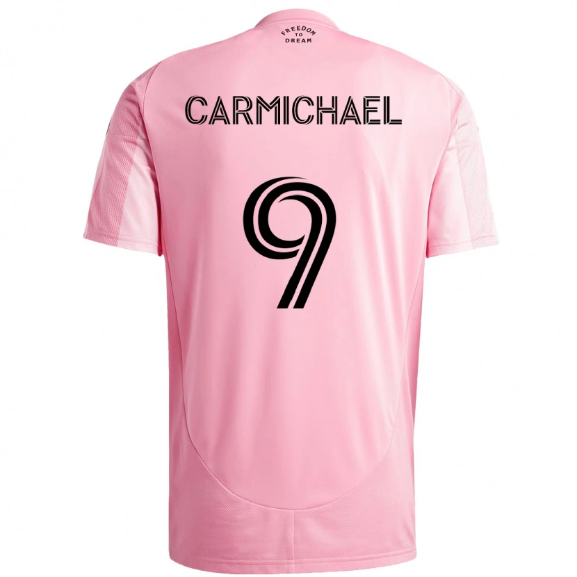 Danxen Mann Ryan Carmichael #9 Rosa Svart Hjemmetrøye Drakt Trøye 2025/26 Skjorter T-Skjorte