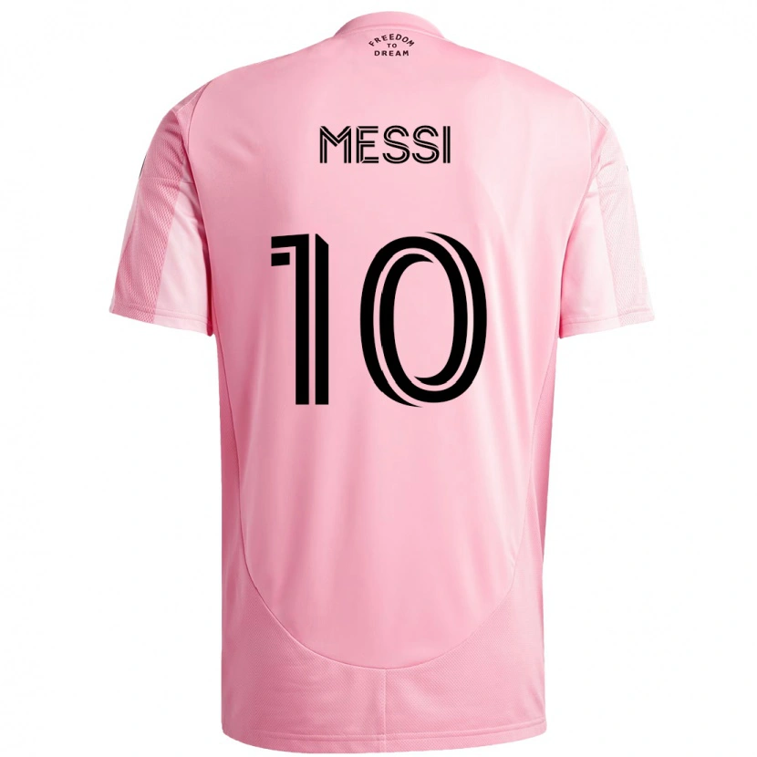 Danxen Mann Lionel Messi #10 Rosa Svart Hjemmetrøye Drakt Trøye 2025/26 Skjorter T-Skjorte