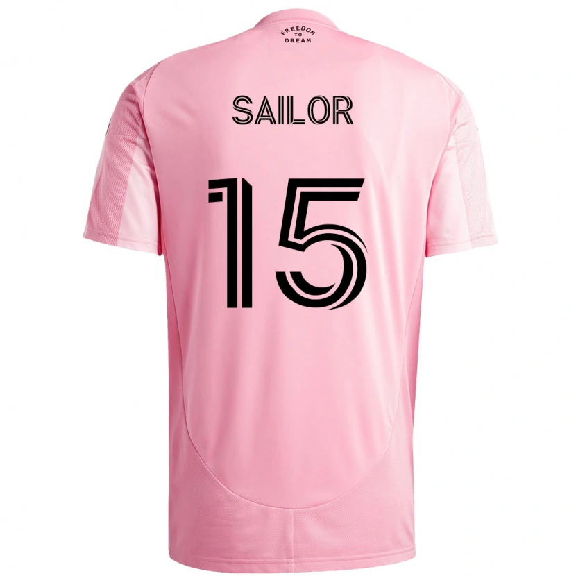 Danxen Mann Ryan Sailor #15 Rosa Svart Hjemmetrøye Drakt Trøye 2025/26 Skjorter T-Skjorte